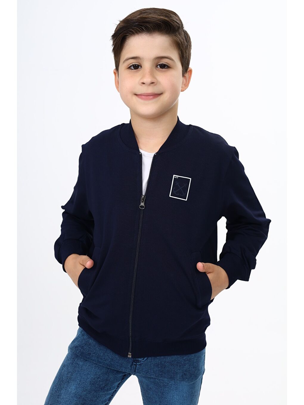 Toontoykids Lacivert Erkek Çocuk Baskılı Hırka - 2