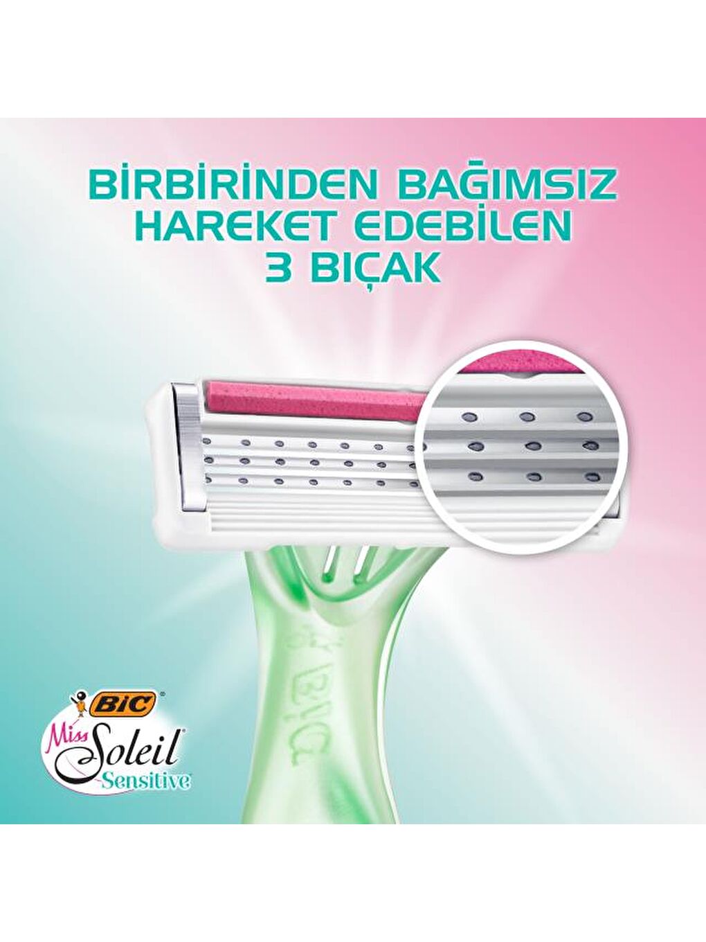 Bic Miss Soleil Sensitive Kadın Tıraş Bıçağı 3'lü (3 Bıçak) - 2