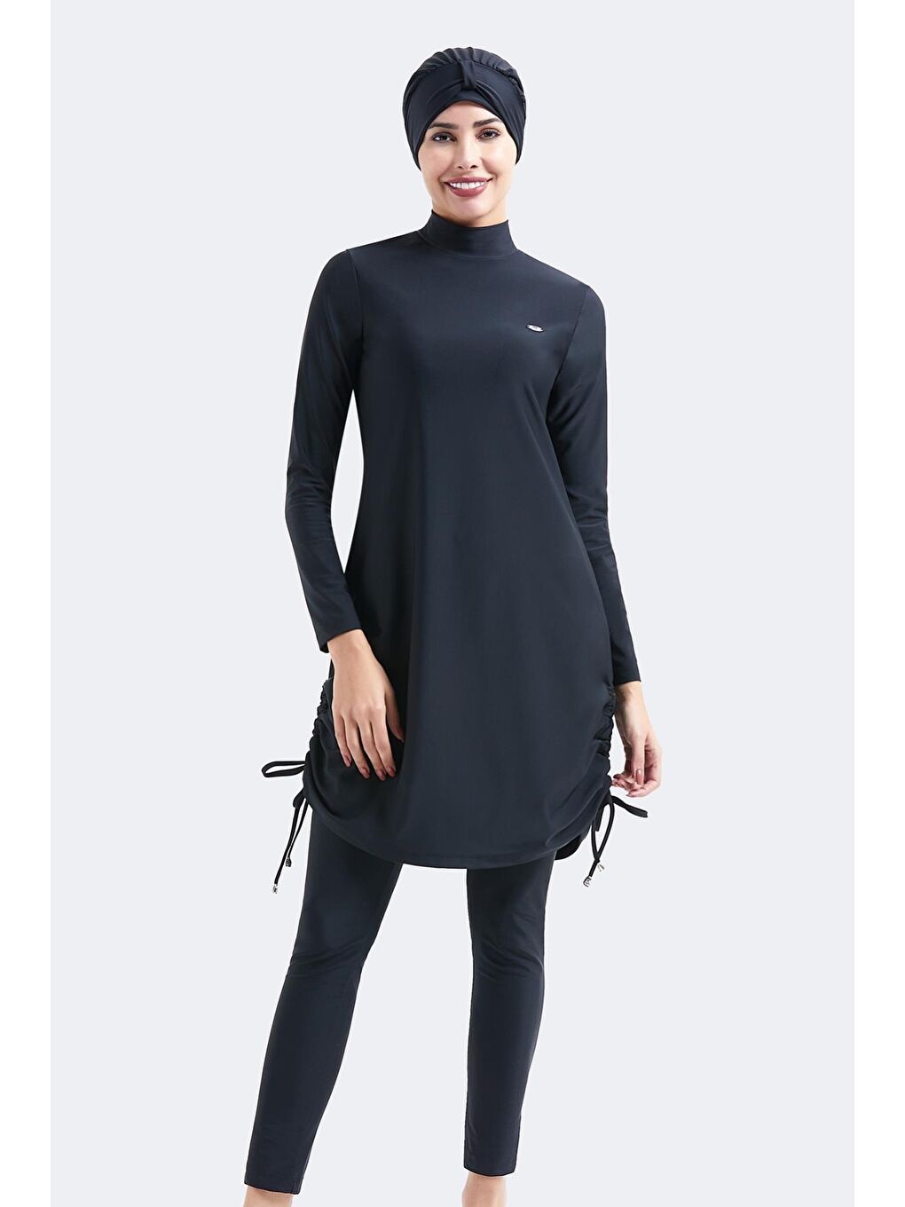 Tam Kapalı 4 Lü Tesettür Mayo 4062 Siyah