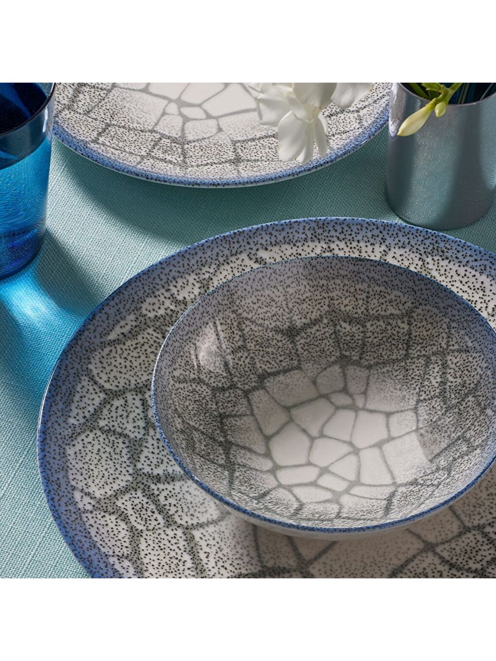 Ekru Camelia 6 Kişilik 24 Parça Yemek Takımı 13261-2