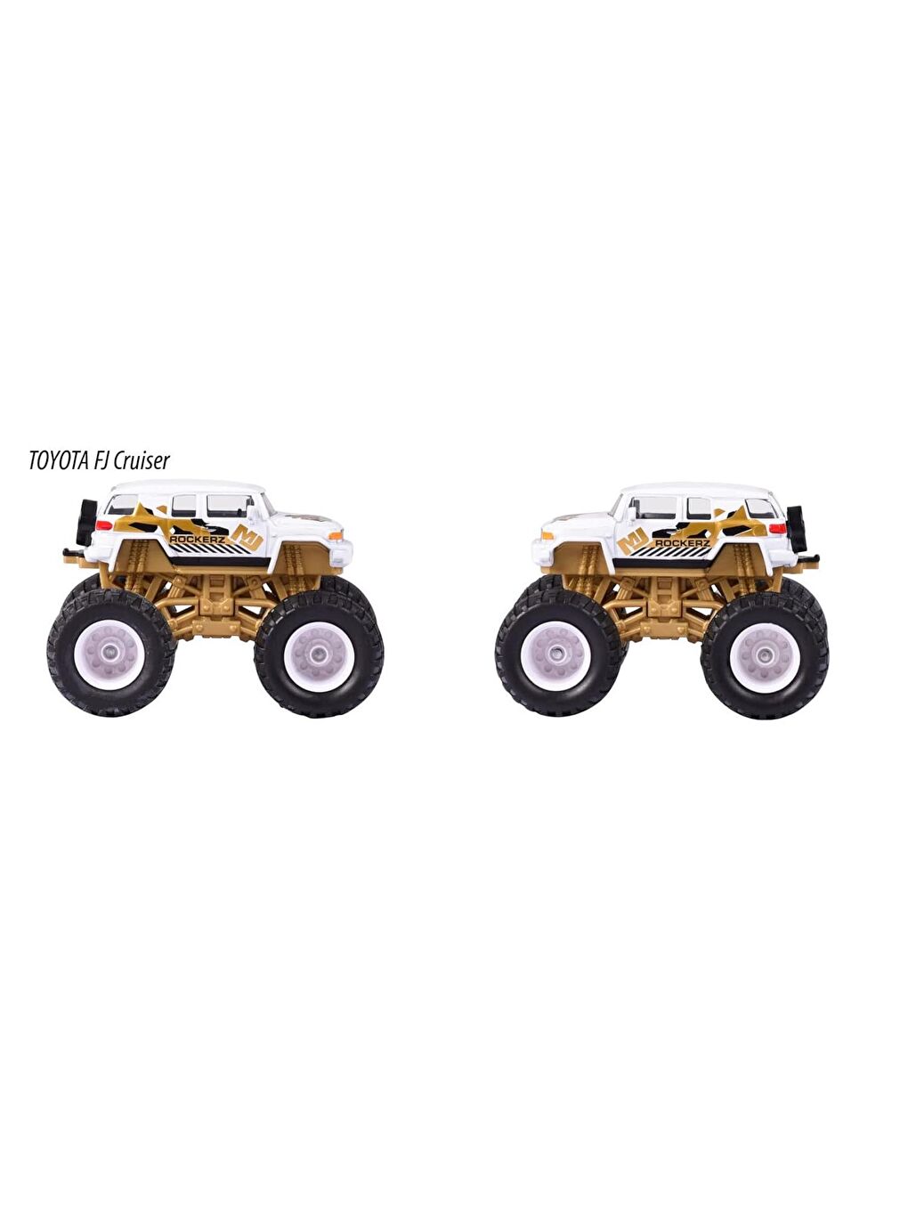 Majorette Monster Rockerz Gold Limited Edition 9 Oyuncak Araba Toyota FJ Cruiser - 1