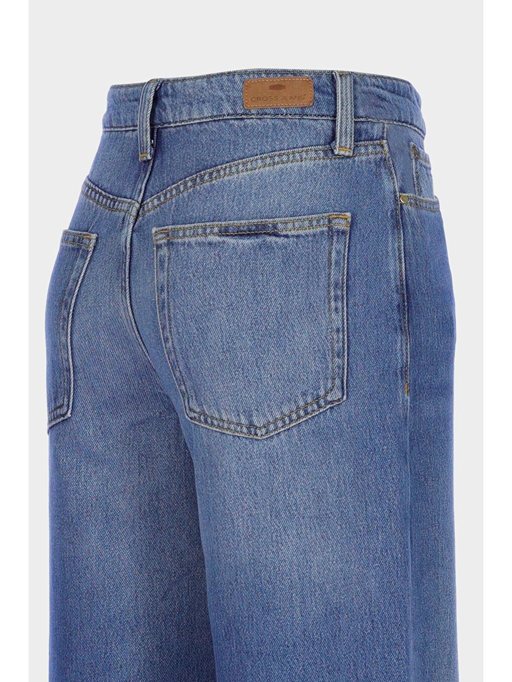 Weslie Açık Mavi Yüksek Bel Fermuarlı Yırtıklı Jean Pantolon C 4530-224-2