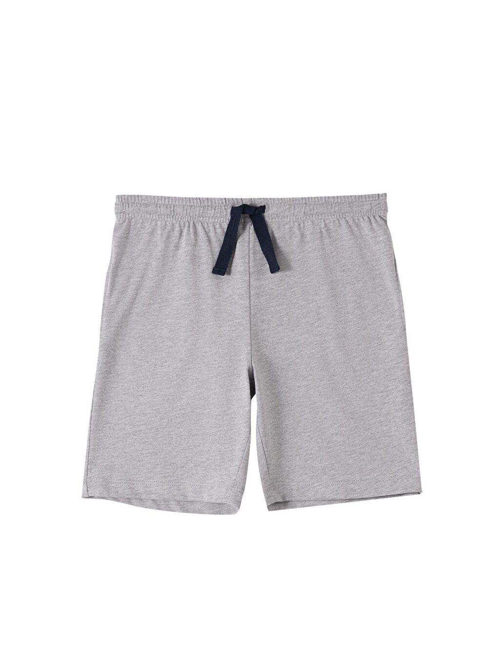 Erkek Çocuk Lacivert Renkli Düğmeli Şortlu Pijama Takımı-1