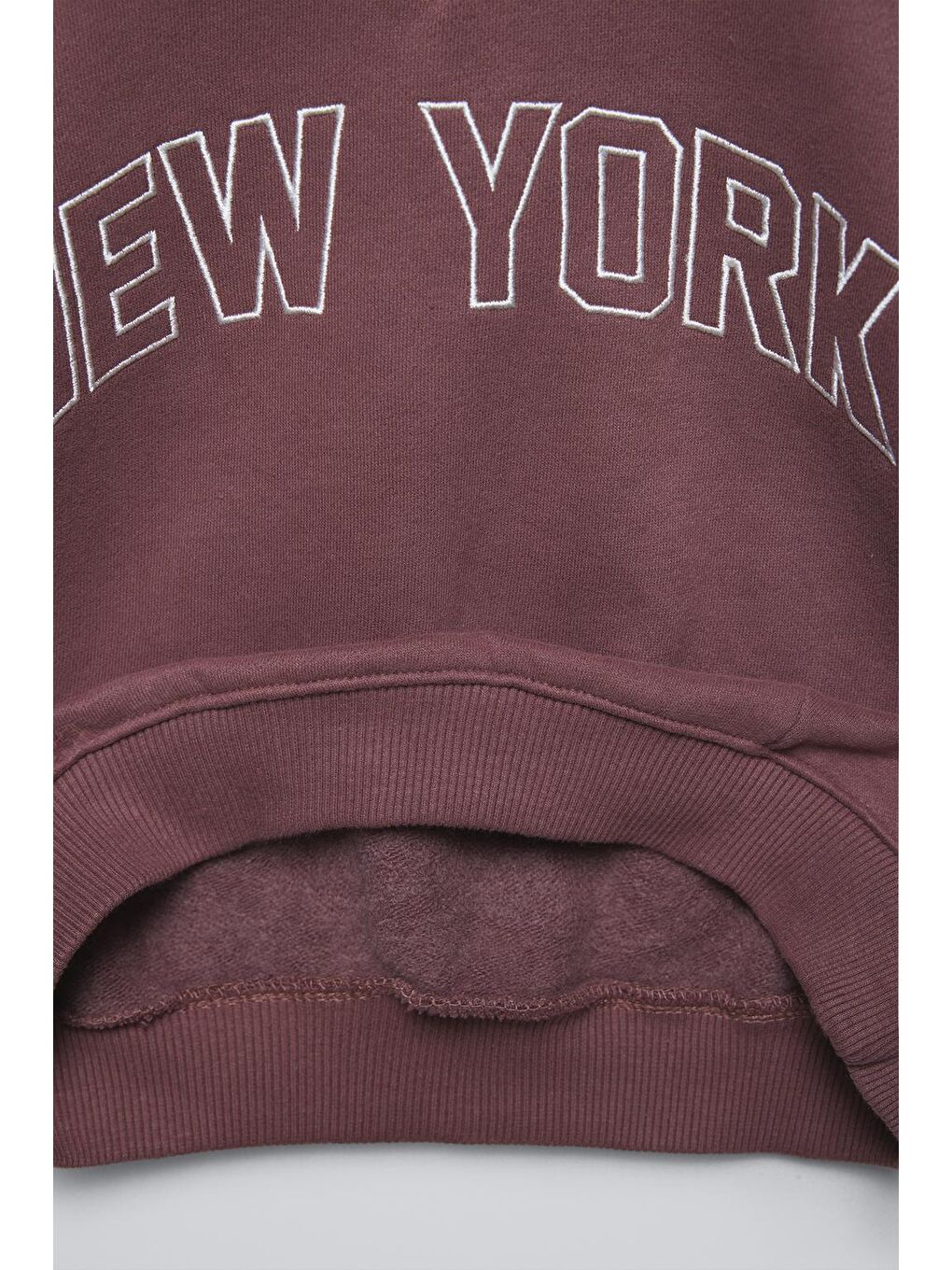 Kırmızı Erkek Çocuk Pamuklu New York Baskılı Sweatshirt Eşofman Takım-3