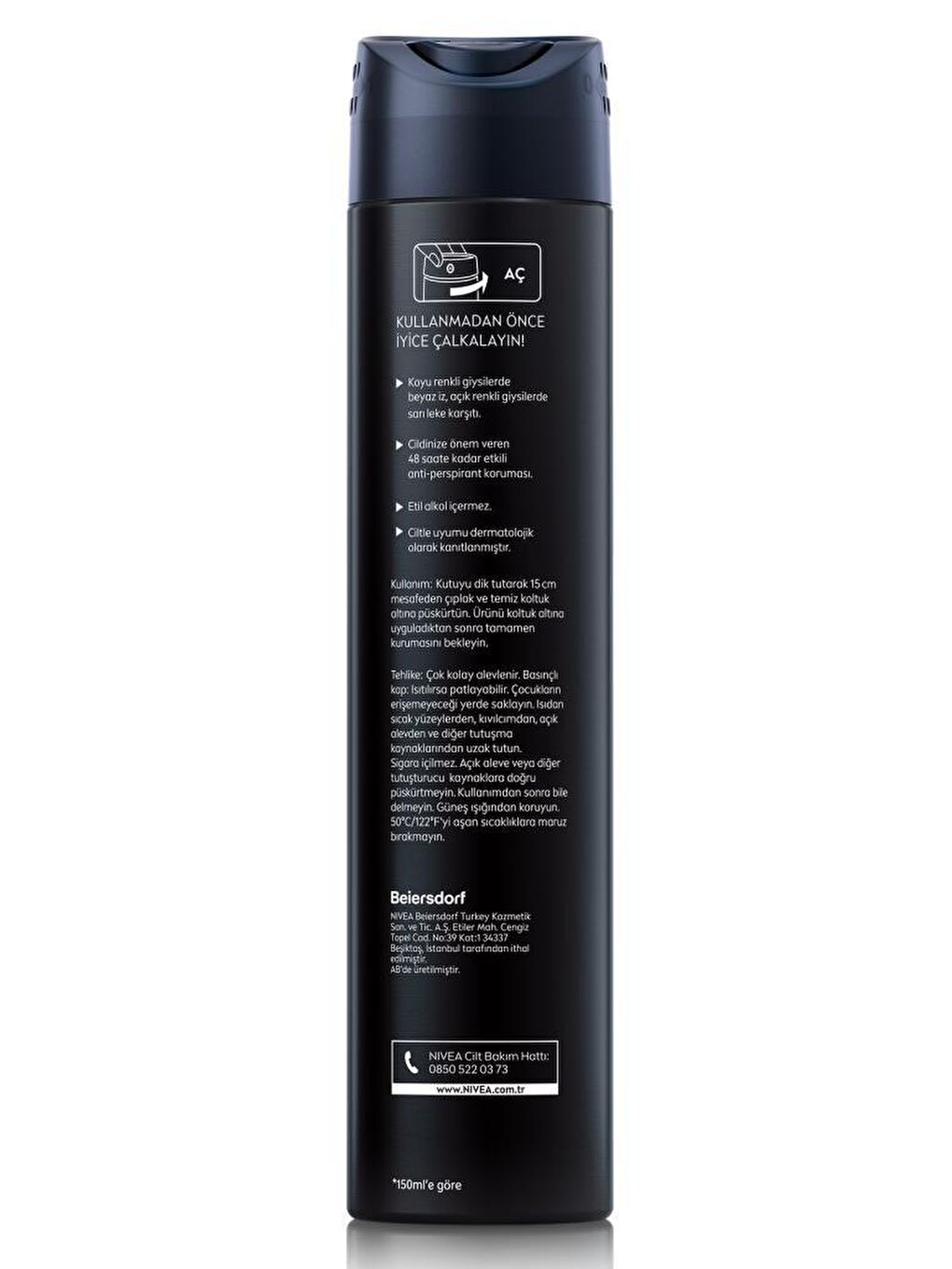 NIVEA Şeffaf Men Black&Whıte Invısıble Orıgınal Erkek Sprey Deodorant 200 ml - 1