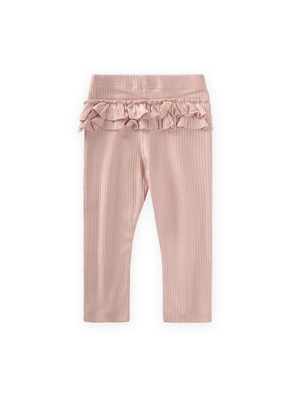 Pembe Kız Çocuk Fırfır Tayt