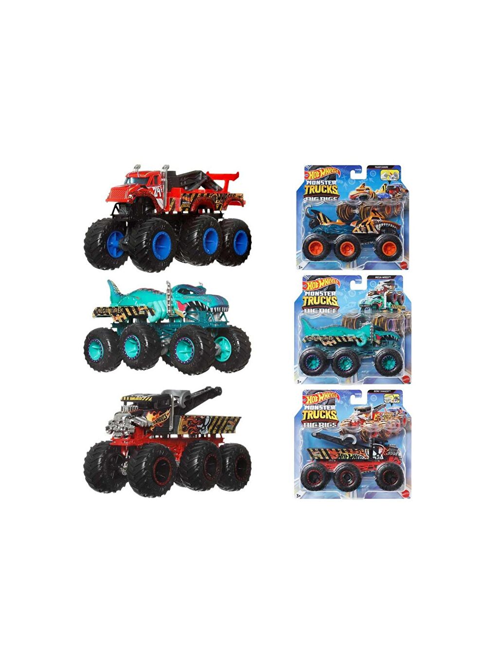 Hot Wheels Karışık Monster Trucks 1:64 Çekici Arabalar HWN86