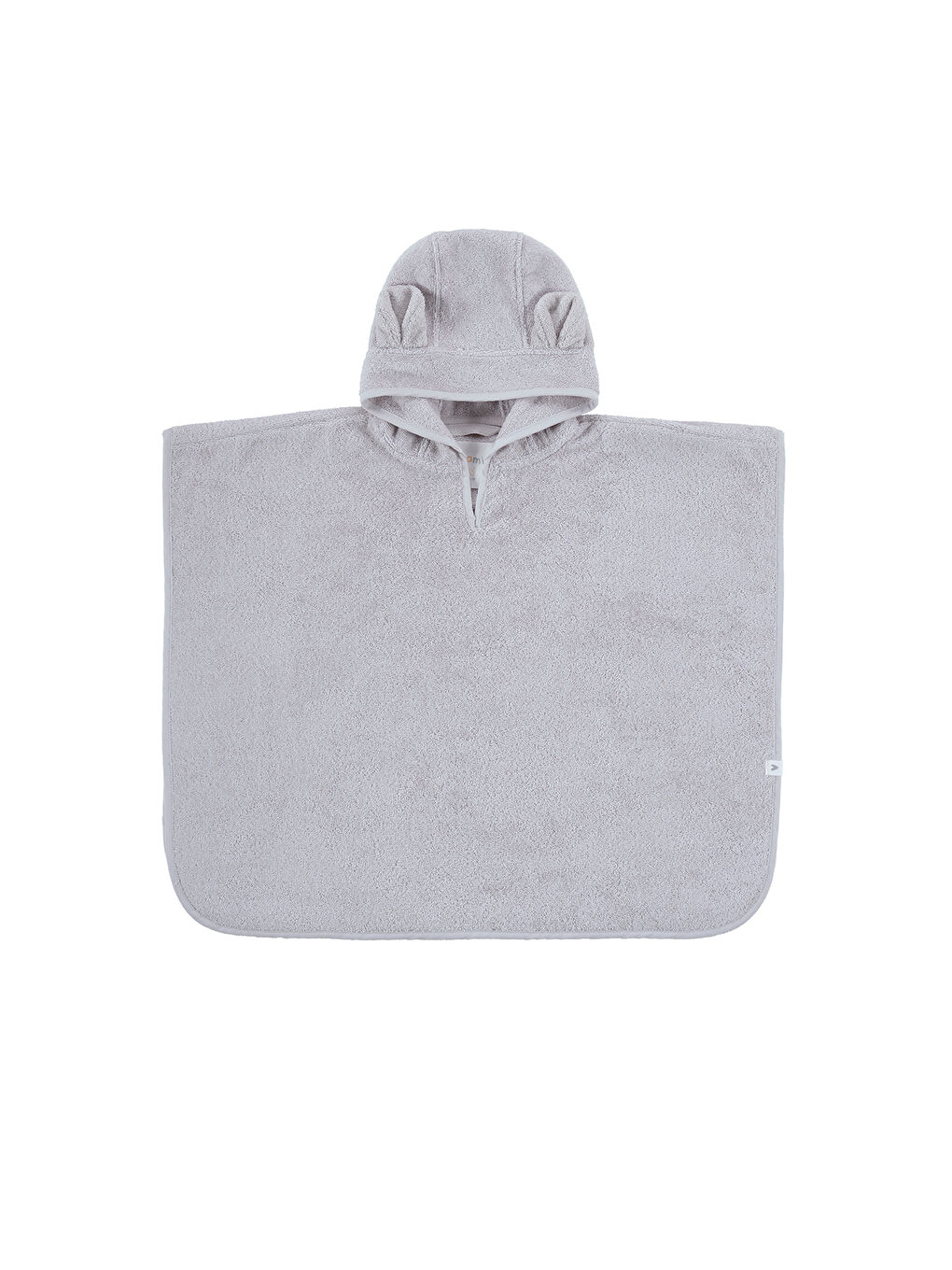 Tiny Bear Organik Pamuk Çocuk Panço Gri-1