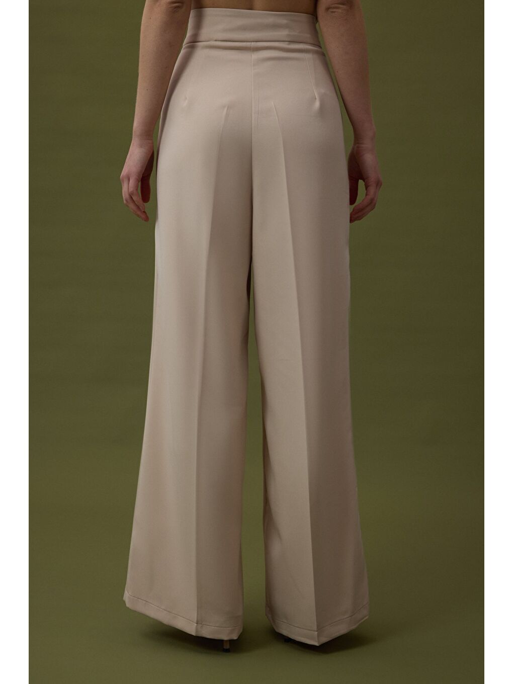 Sofia Palazzo Pantolon - Bej-3