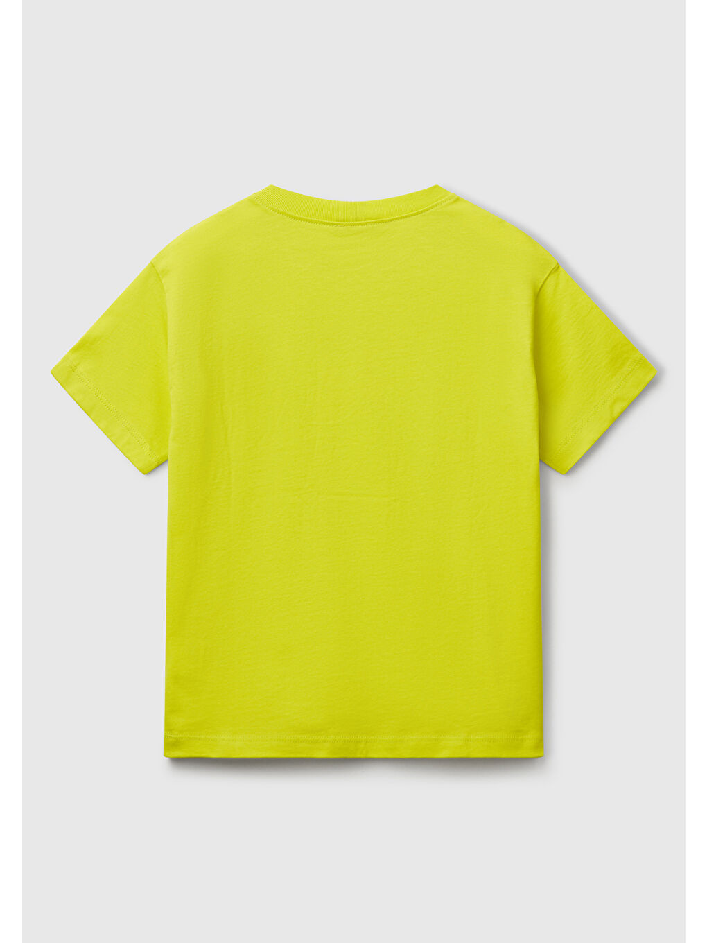 Erkek Çocuk Sarı Benetton Logo Baskılı T-Shirt-1