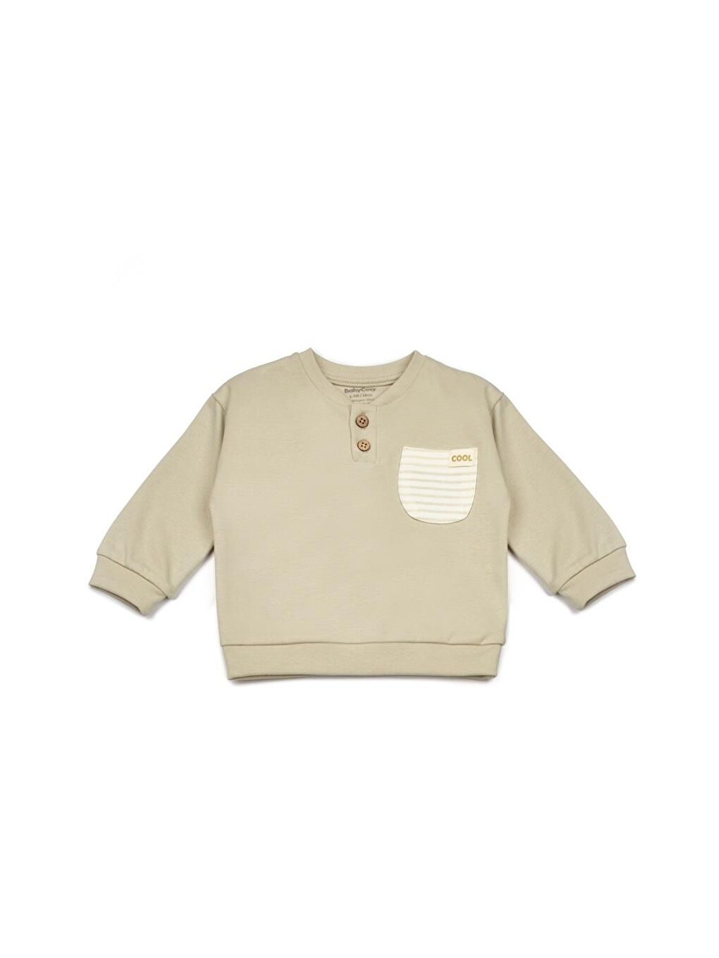 Bej Bebek Alt Üst Takım %95 Organik Pamuk - %5 Elastan, Bebek Yenidoğan - CSYR4514-2