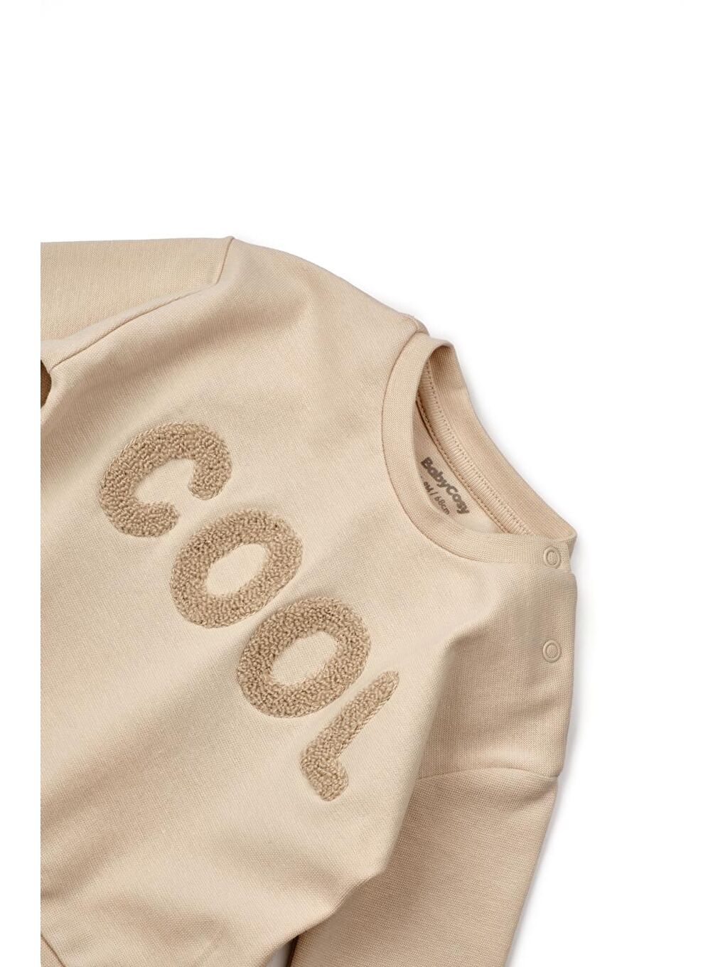 Bej Bebek Alt Üst Takım %95 Organik Pamuk - %5 Elastan, Bebek Yenidoğan - CSYR4515-4