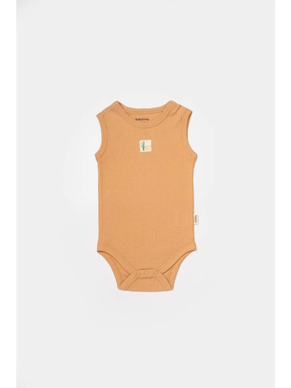 Sarı Bebek 2 Parça Kolsuz Body, %50 Bambu - %50 Organik Pamuk, Bebek ve Yenidoğan Serisi - CSYB9013-4