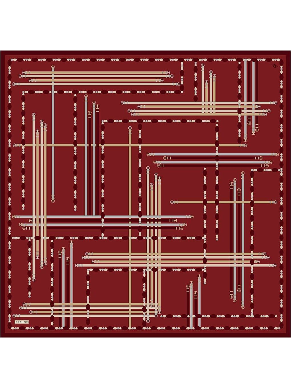 Kahverengi Saf İpek Sura Eşarp 9407D 36-3