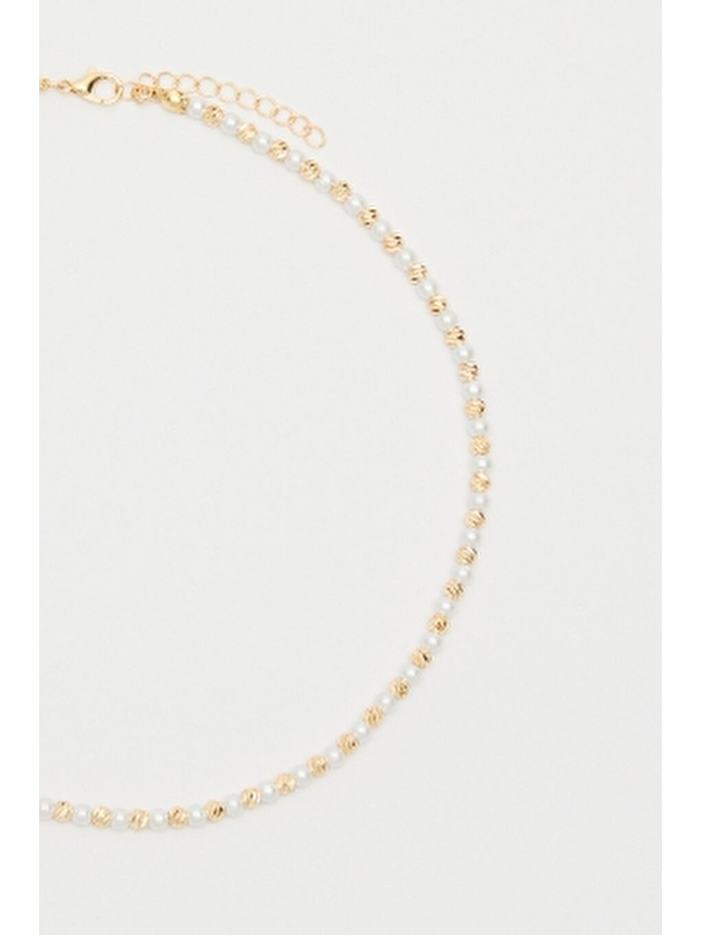 Sarı Parıltı İnci Kolye Gold-2