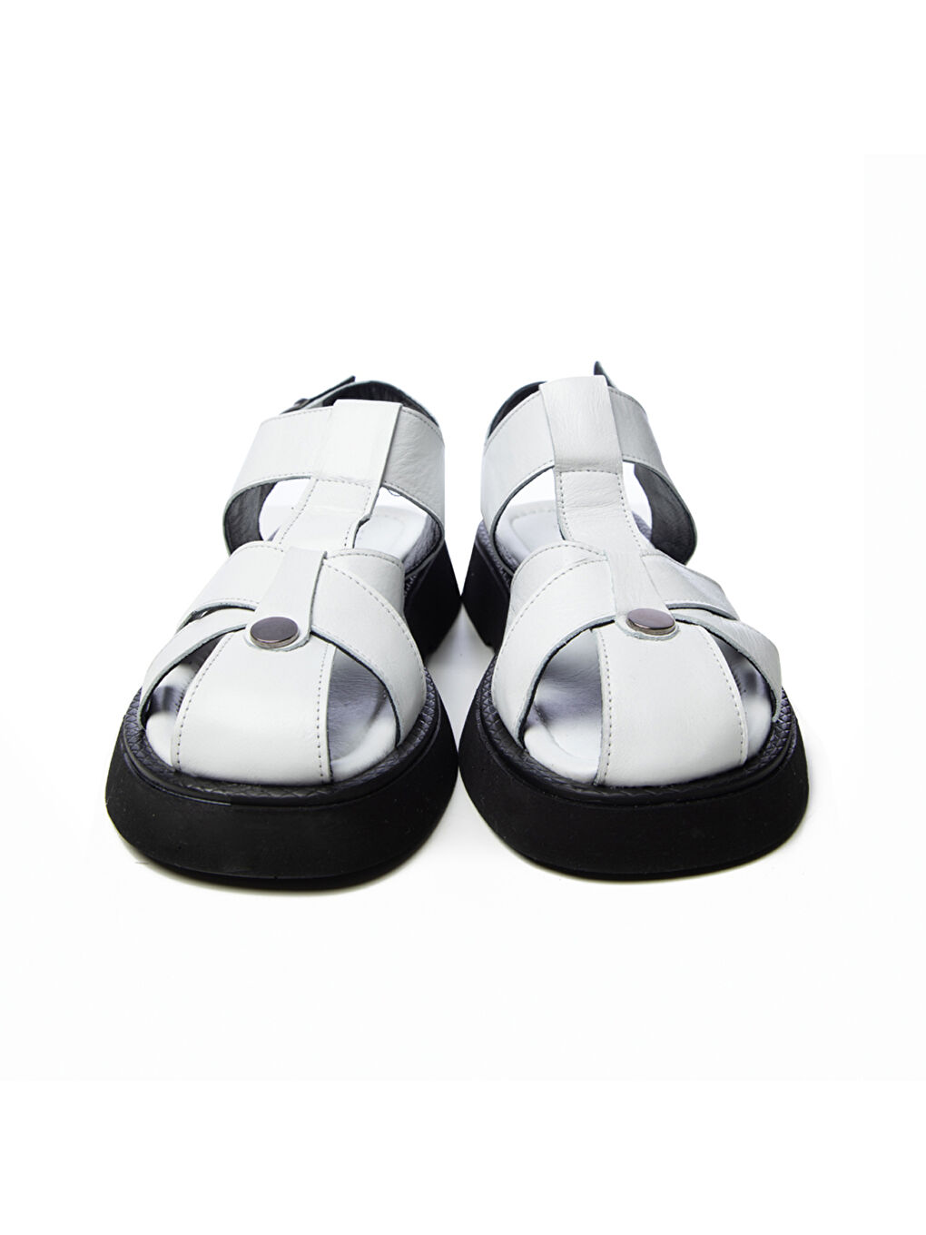 Kadın Sandalet GTN-20763 Beyaz Analin-2