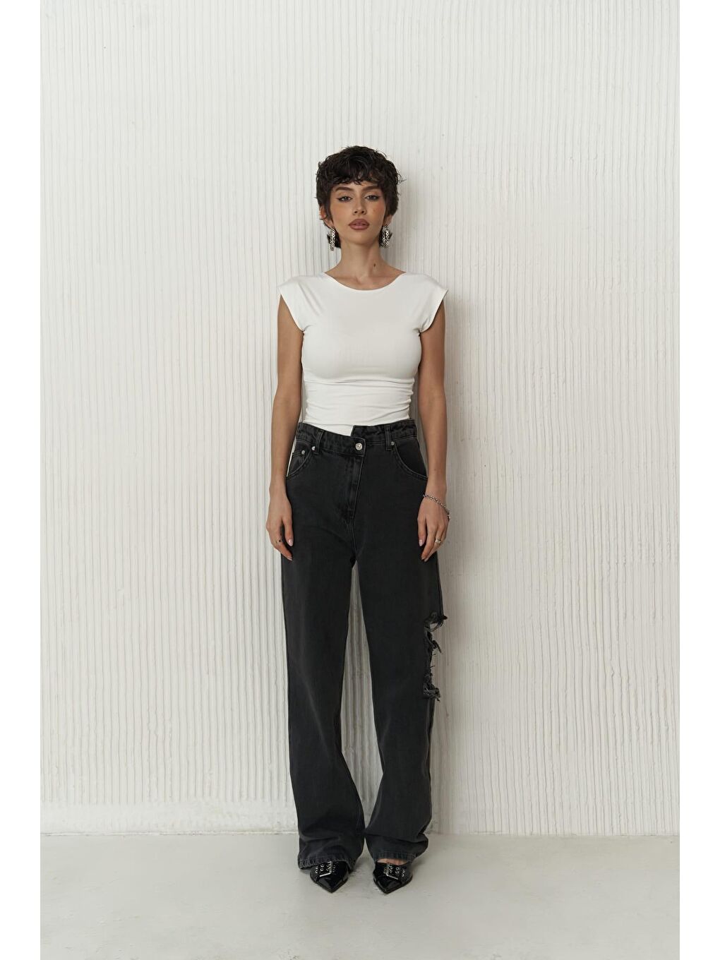Dita Siyah Jean Pantolon-1
