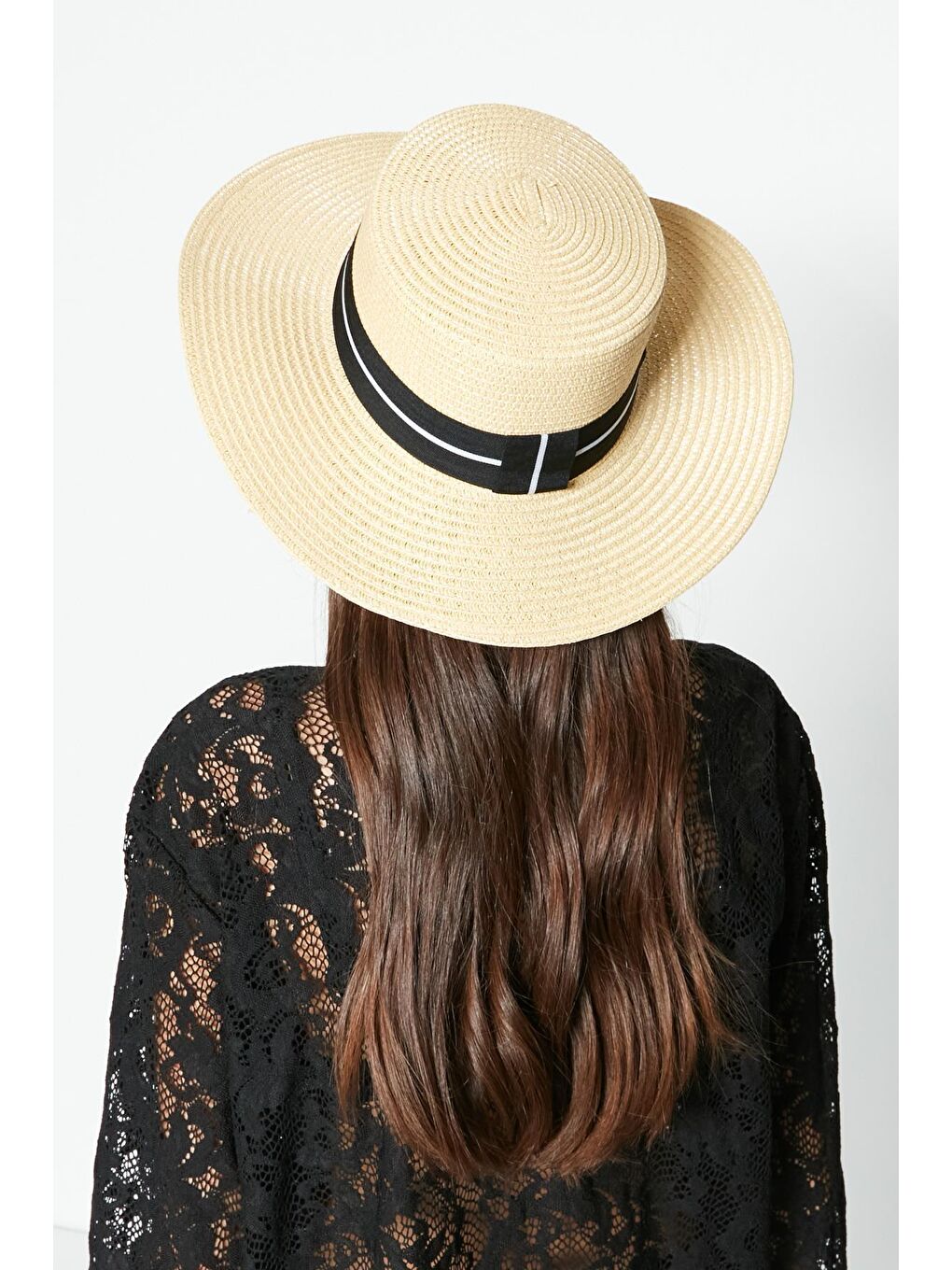 Panama Model Hasır Plaj Şapkası Y23730-39 Orta Bej-2