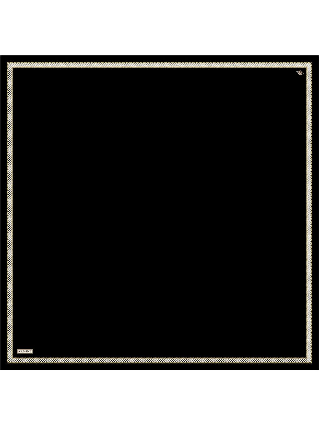 Siyah Saf İpek Sura Eşarp 9444D 09-2