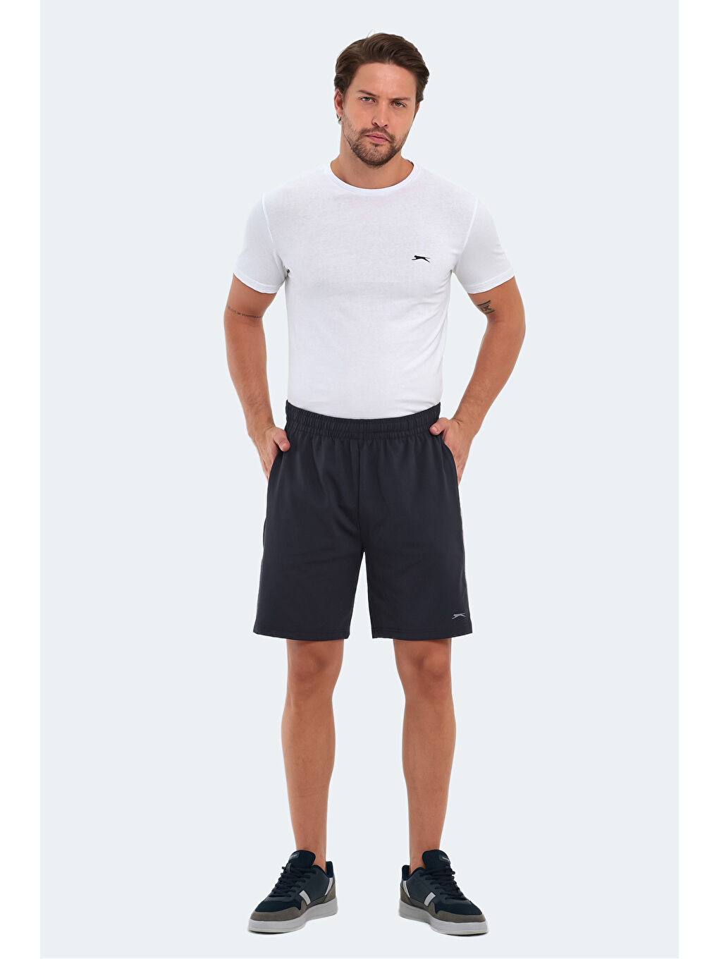 REMOTE IN Erkek Koyu Gri Şort-5