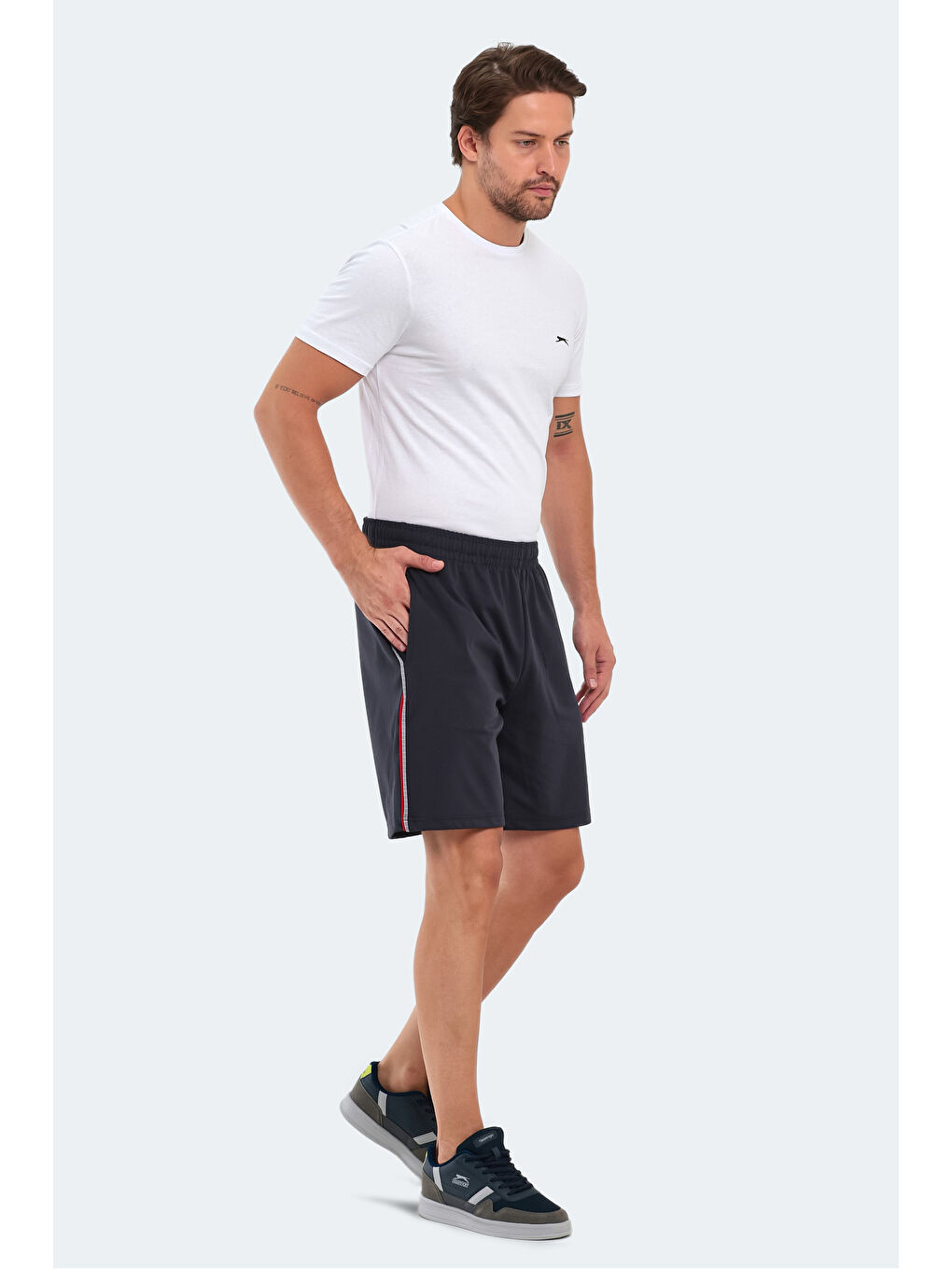 REMOTE IN Erkek Koyu Gri Şort-6