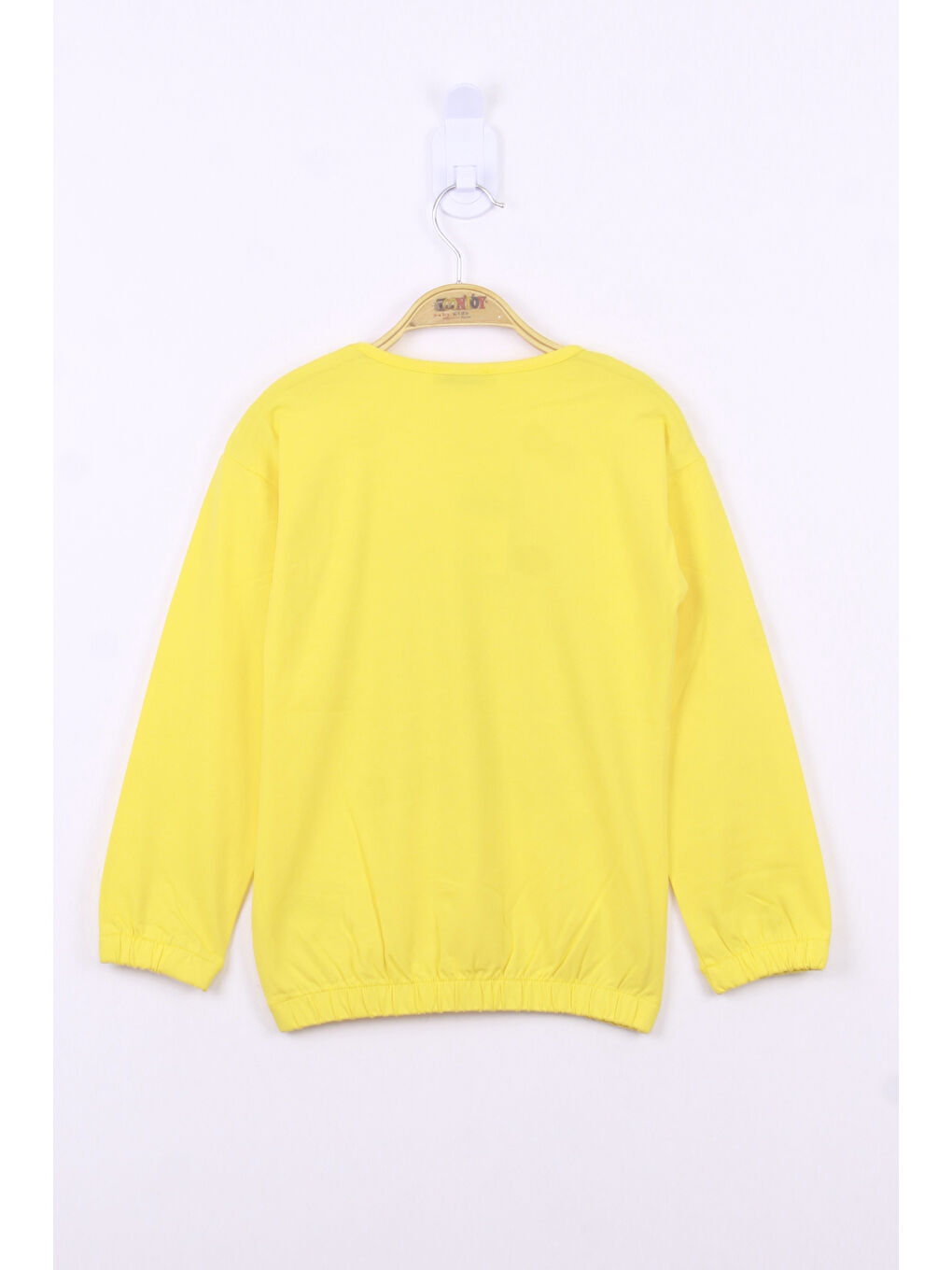 Sarı Kız Çocuk Weekend Baskılı Tişört-1