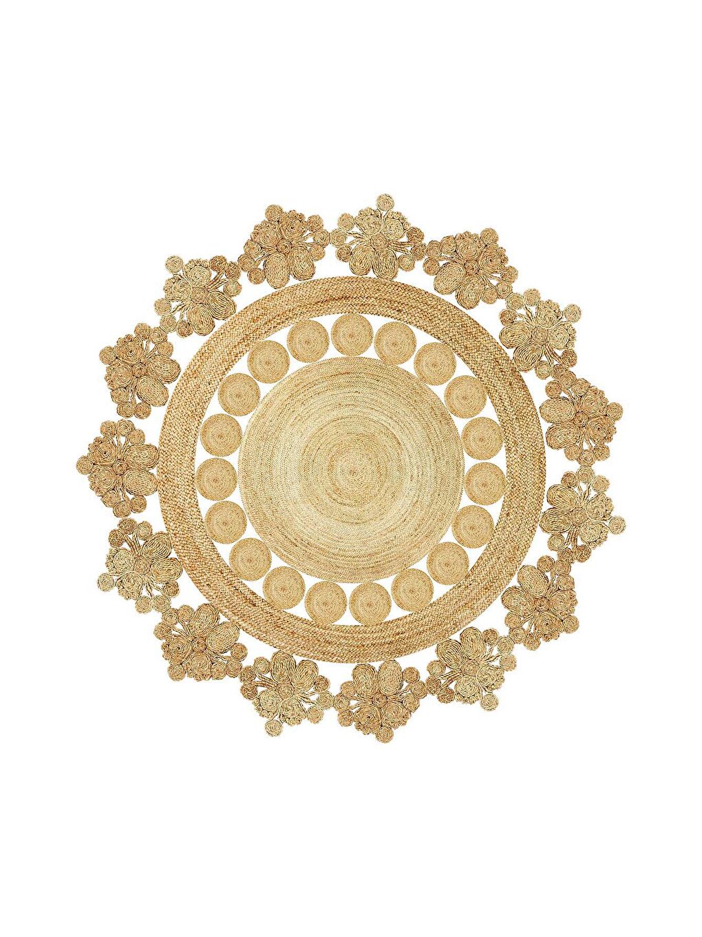 Karışık Dekoratif Özel Tasarım Modern Mutfak Halısı 180x180 cm-1