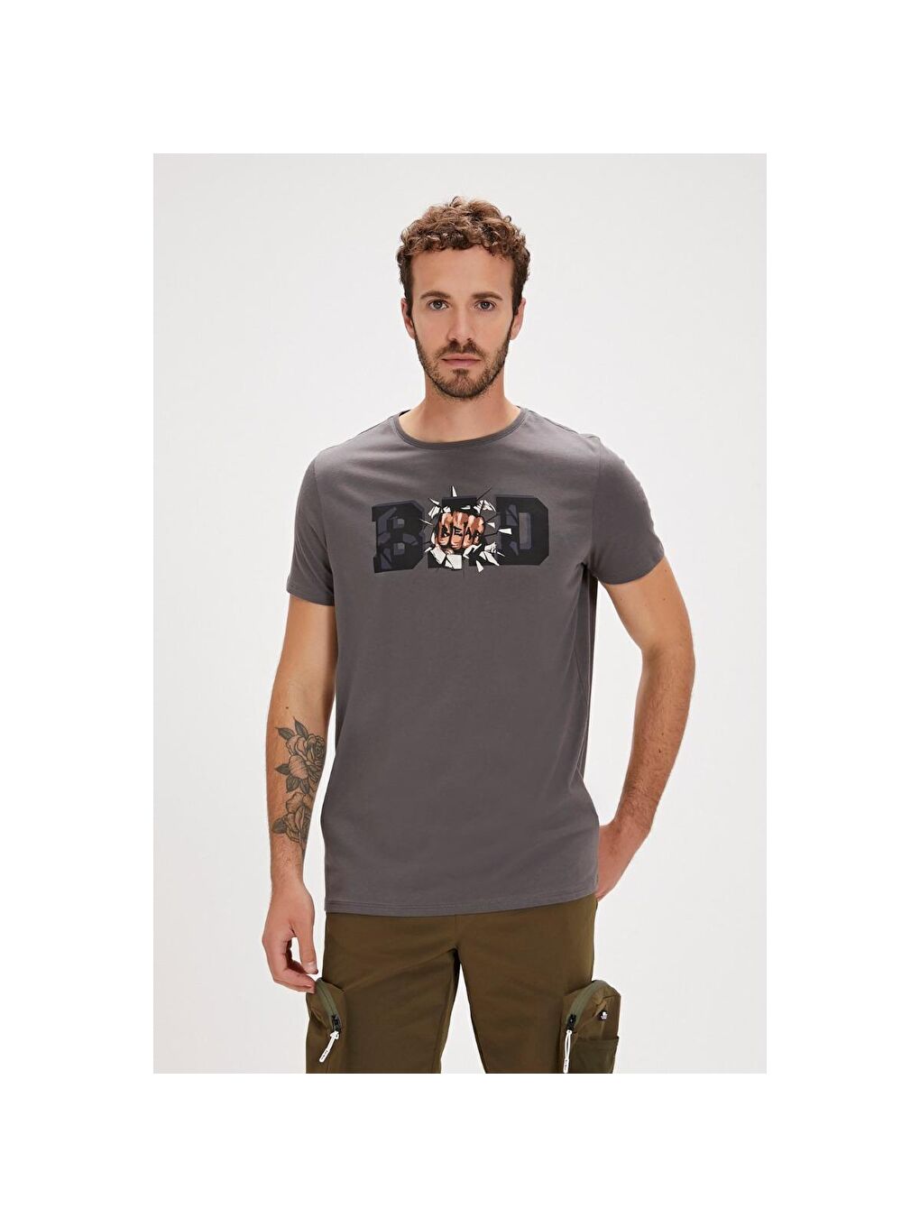 Bang Erkek Siyah Yuvarlak Yaka Tişört