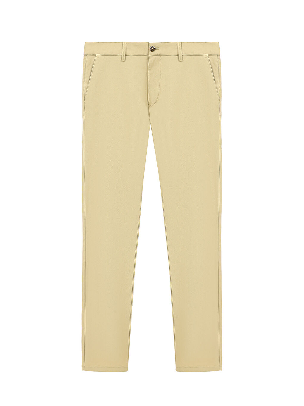 Bej Regular Fit Elastanlı Kanvas / Chino Pantolon