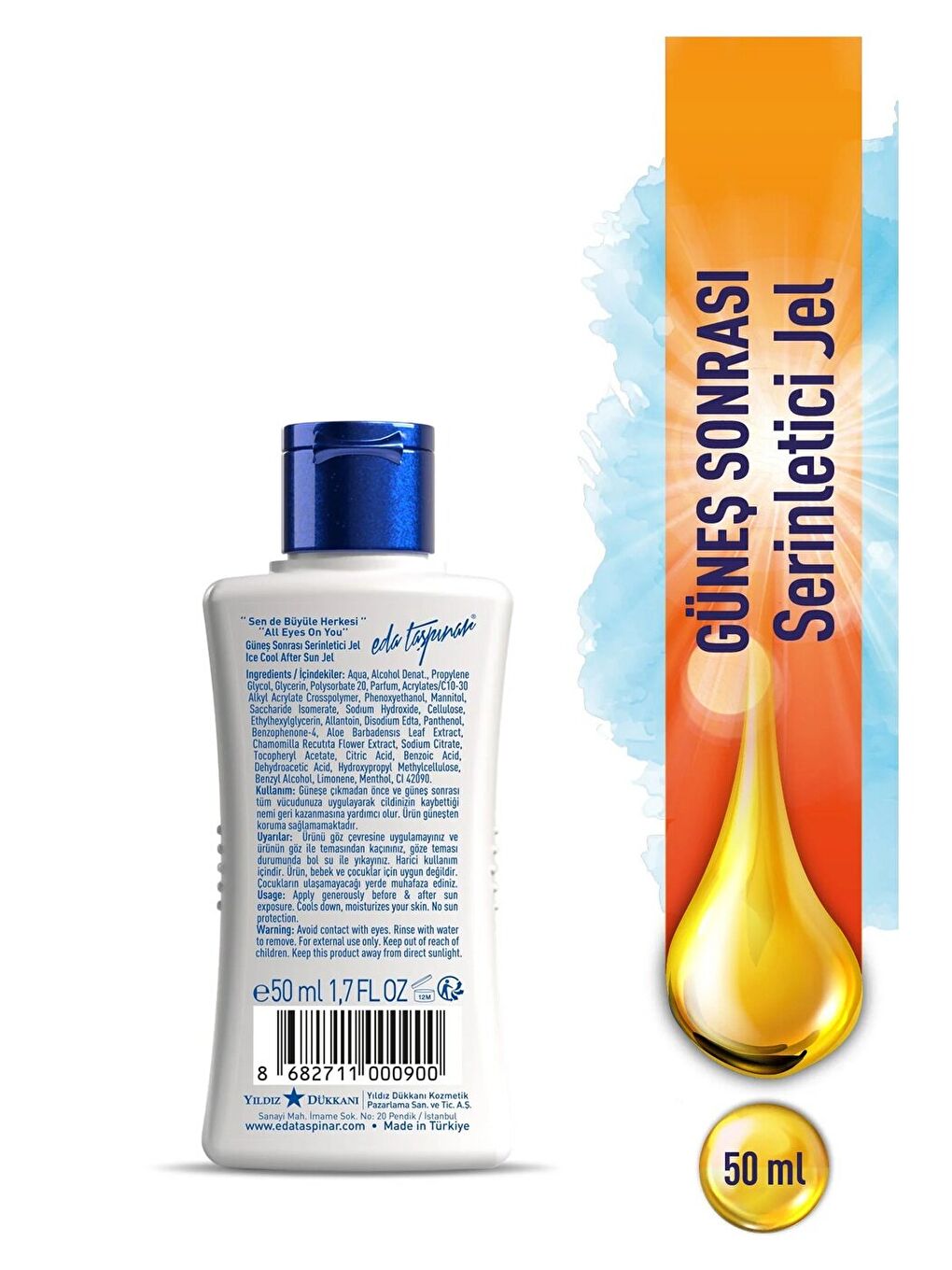 Seyahat Boy Güneş Sonrası Serinletici Jel Aleo Vera Panthenol - 50 ml-1