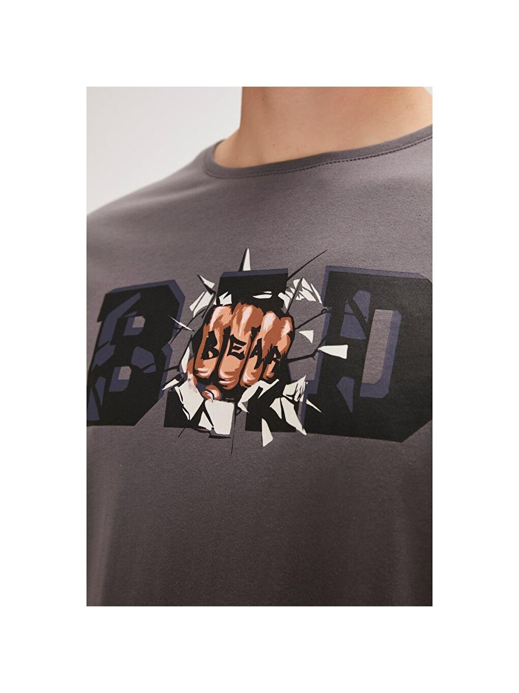 Bang Erkek Siyah Yuvarlak Yaka Tişört-2