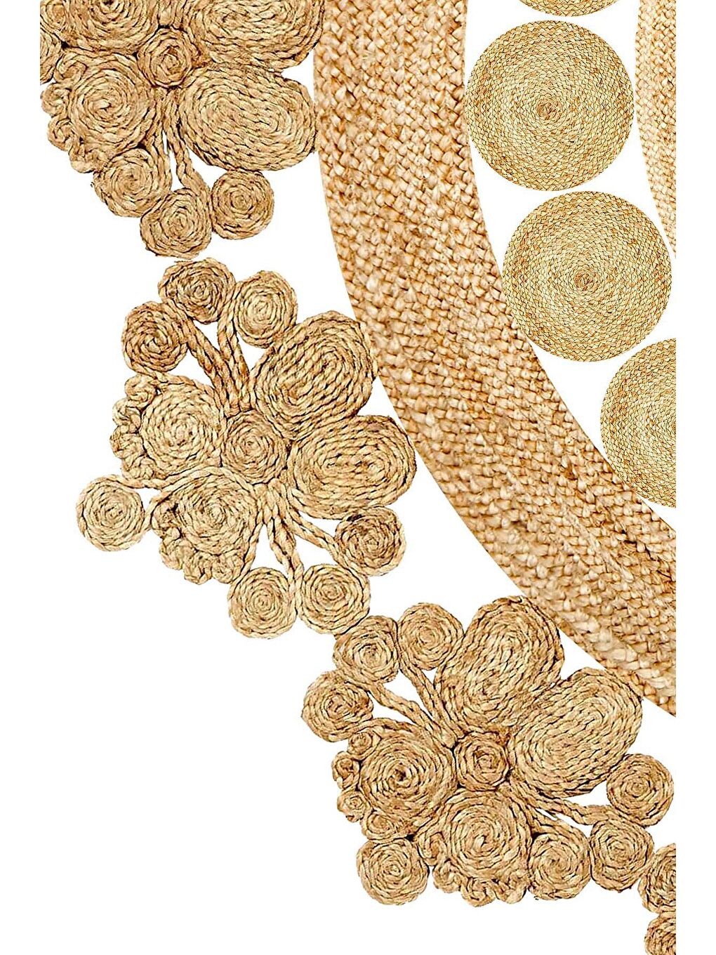 Karışık Dekoratif Özel Tasarım Modern Mutfak Halısı 180x180 cm-2