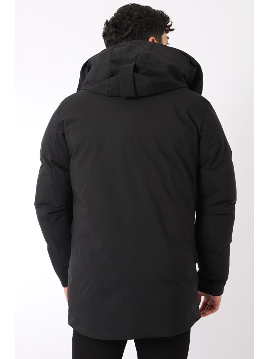 Gri Kapüşonlu Mont Kaban NR 405-3