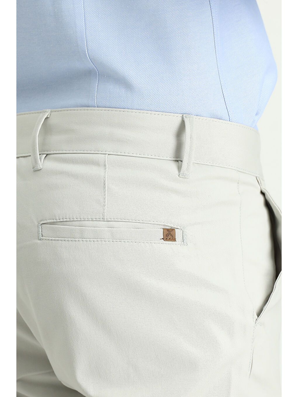 Bej Regular Fit Elastanlı Kanvas / Chino Pantolon-3