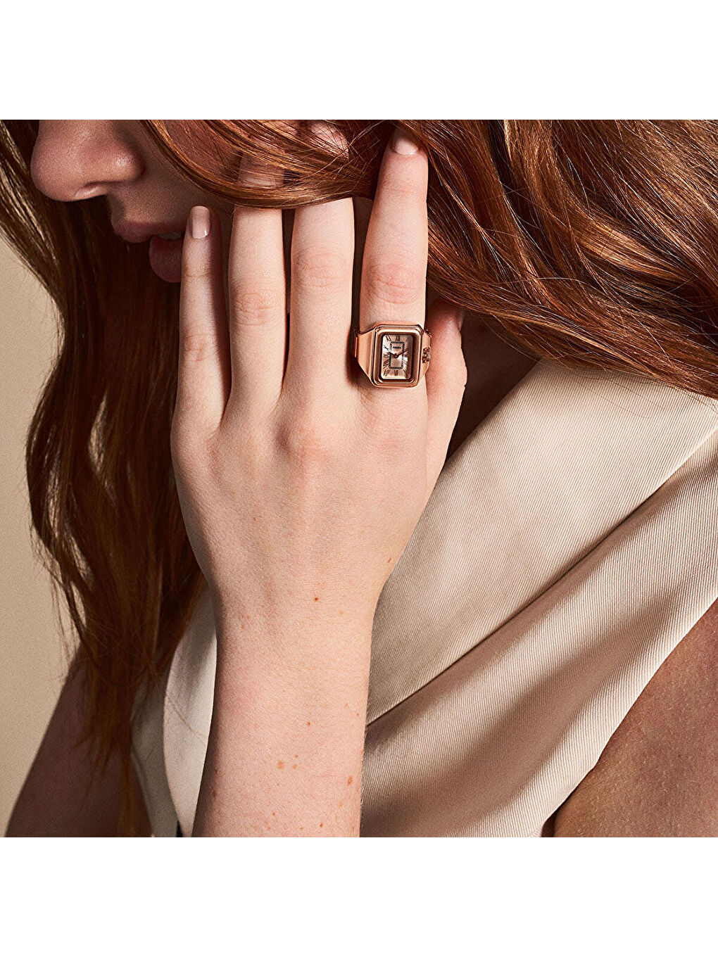 Pembe FES5345 Kadın Yüzük Saat-3