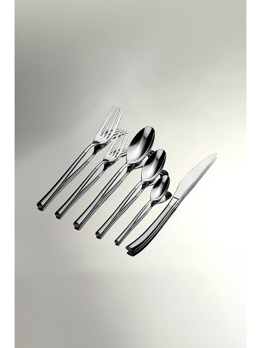 Gri Elegance Saten 12 Kişilik 72 Parça Kutulu Çatal Kaşık Bıçak Takımı-1