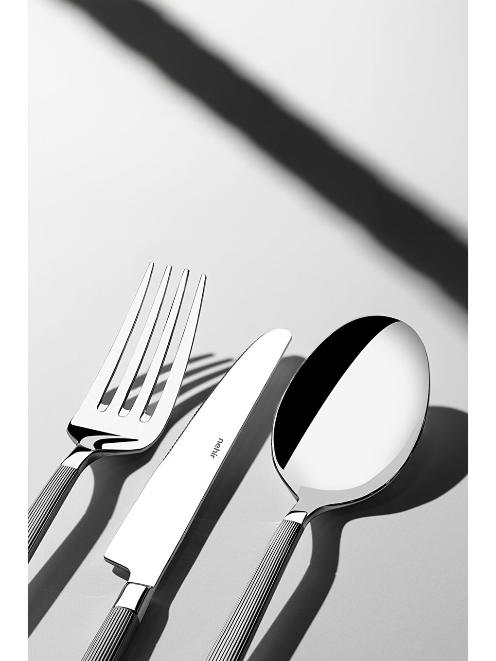 Gri Maria Saten 12 Kişilik 72 Parça Kutulu Çatal Kaşık Bıçak Takımı-1