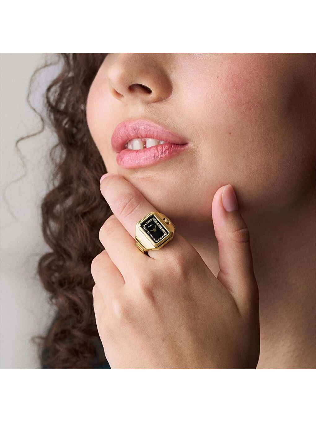 Sarı FES5447 Kadın Yüzük Saat-5