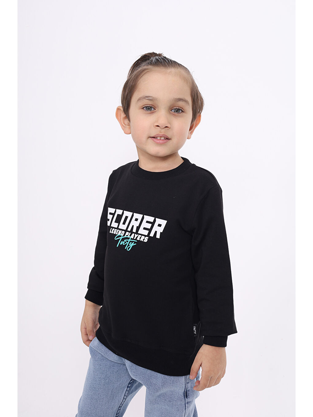 Toontoykids Siyah Erkek Çocuk Baskılı Sweatshirt - 1