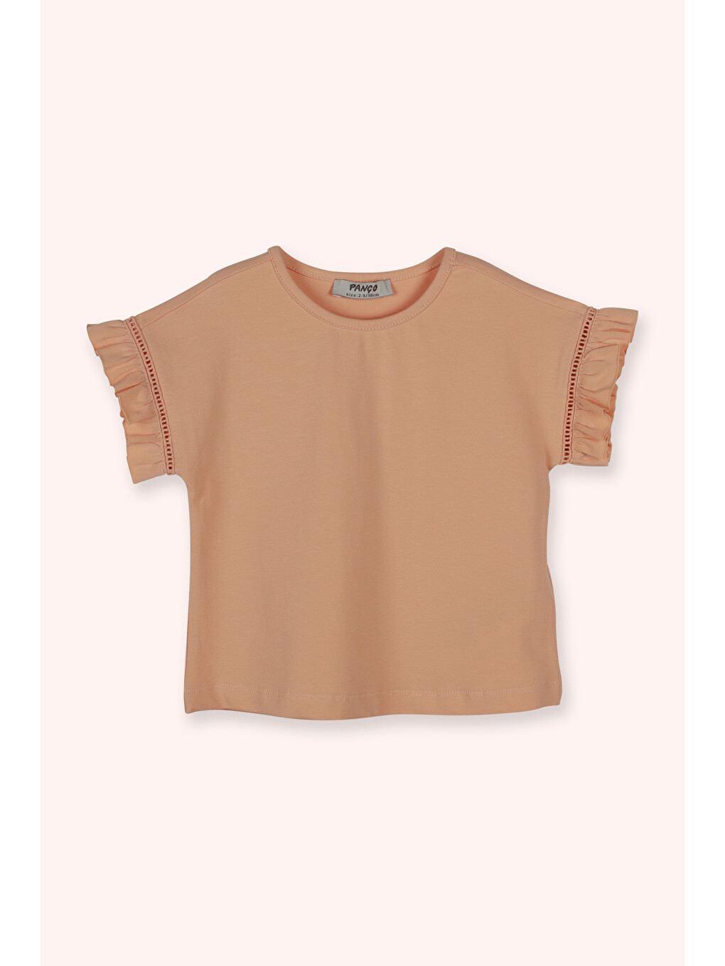 Pembe Kız Çocuk Kısa Kollu T-Shirt Somon