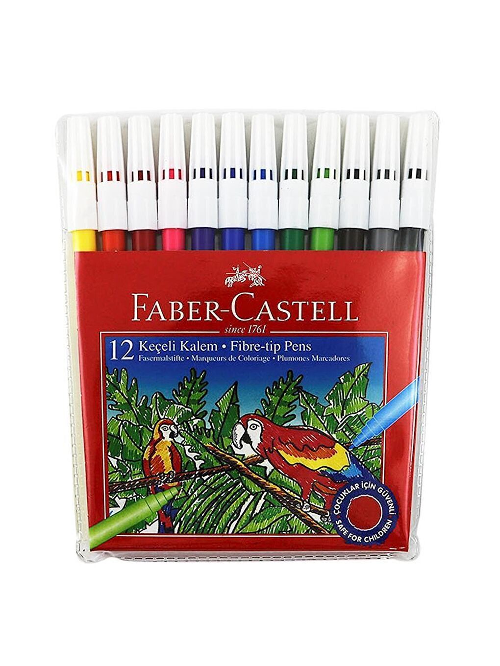 FABER CASTELL Sarı 12 Li Keçeli Kalem