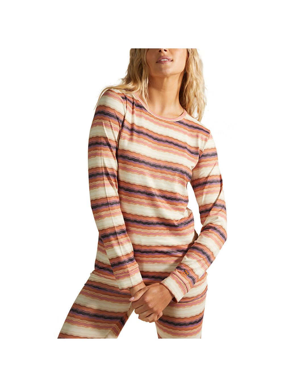 Bej Warm Up Tech Ls Kadın Turuncu İçlik Üst-1