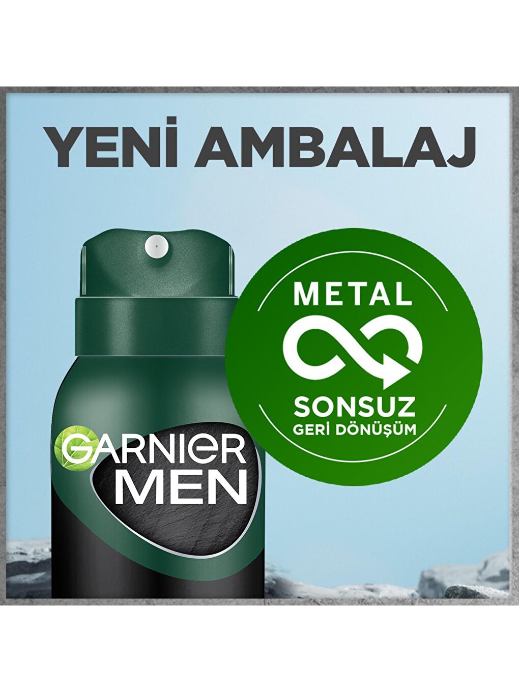 GARNIER Şeffaf Men Magnezyum Ultra Kuru Sprey Deodorant 150 ml - 3