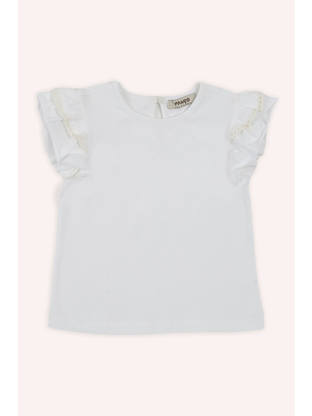 Kız Çocuk Kısa Kollu T-Shirt Beyaz