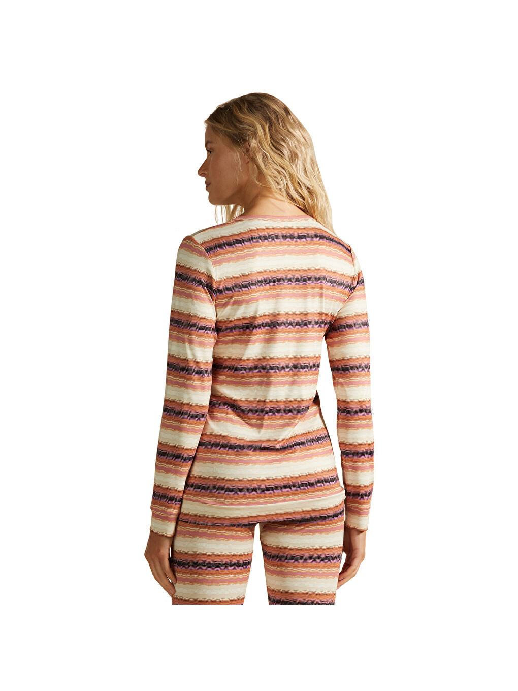 Bej Warm Up Tech Ls Kadın Turuncu İçlik Üst-3