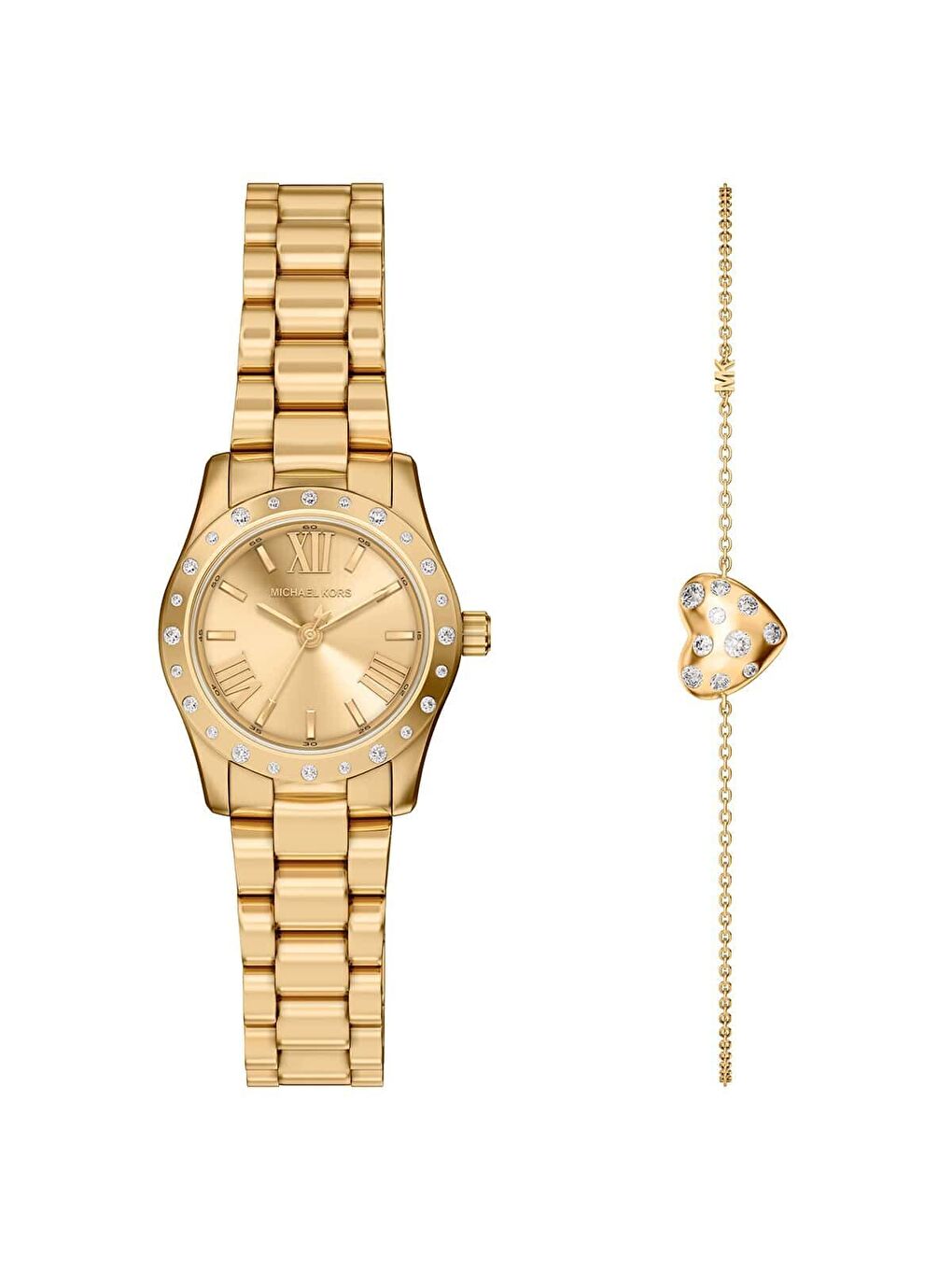Sarı MK4992SET Kadın Kol Saati ve Bileklik Seti