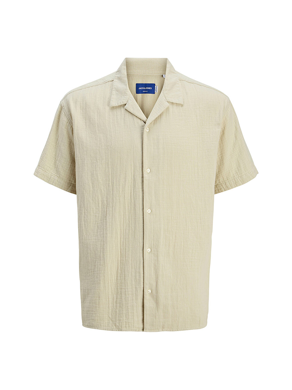 Easter Patras Resort Erkek Bej Klasik Yaka Gömlek