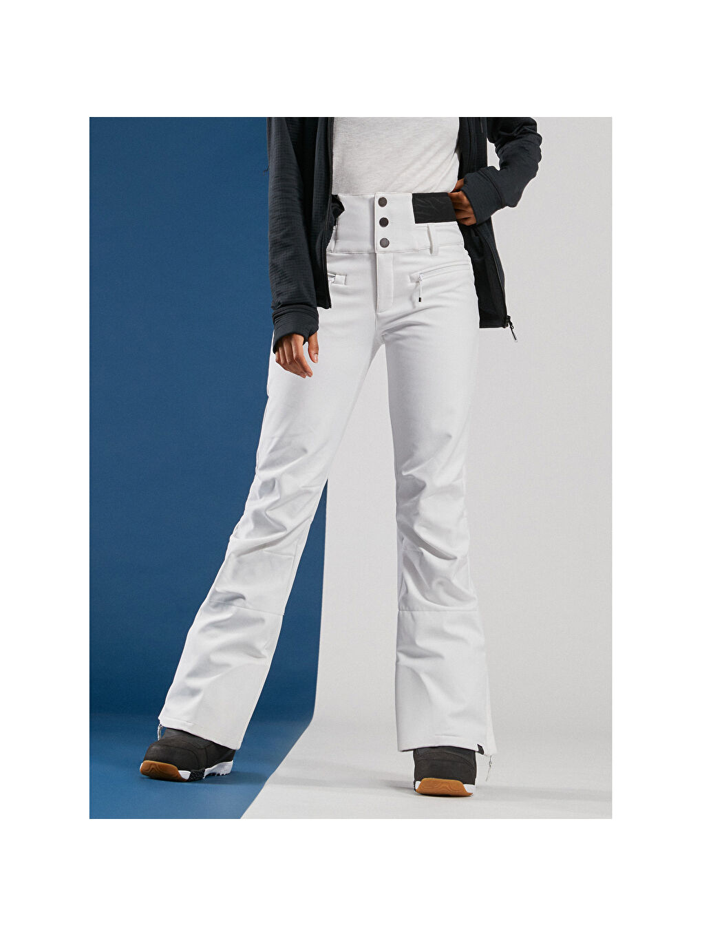 Rising High Pt Kadın Beyaz Snowboard Pantolonu-1