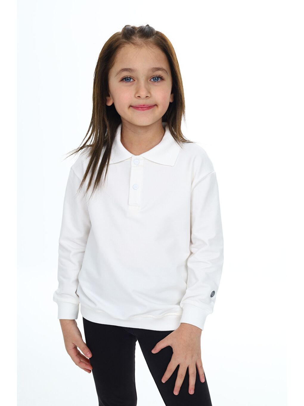Toontoykids Ekru Kız Çocuk Baskılı Sweatshirt