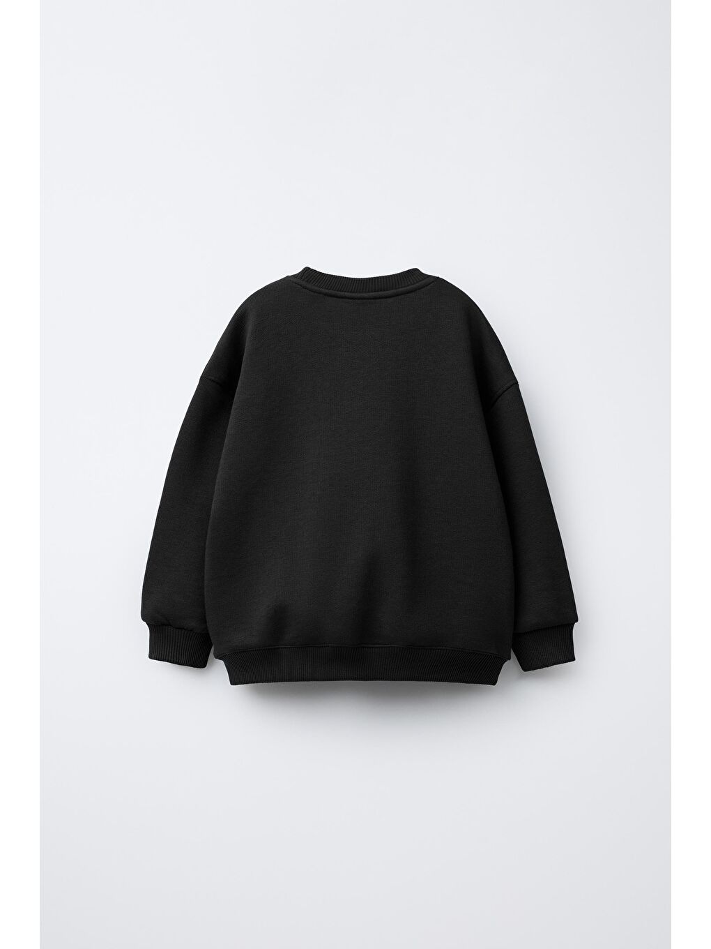 Erkek Çocuk Pamuklu Siyah Minimal Baskılı Eşofman Takımı – Rahat Kesim-2